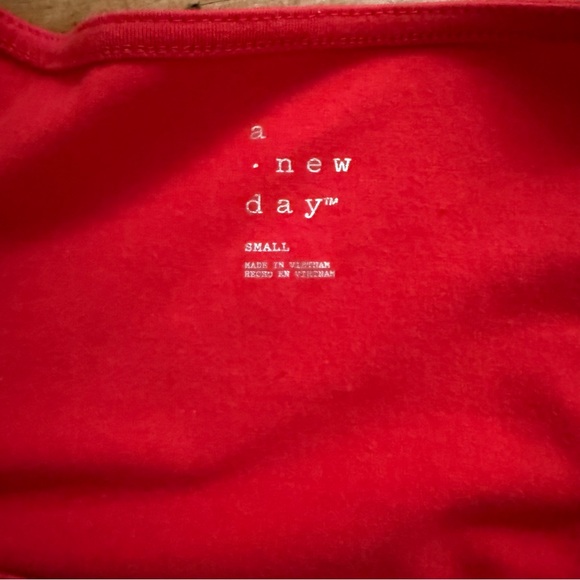 Red Ruffle Sleeve Top - Picture 3 of 3